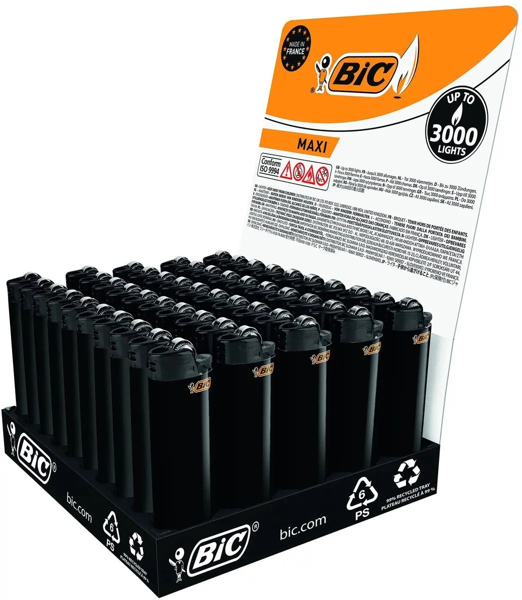 BIC Maxi J26 aanstekers 'All Black'