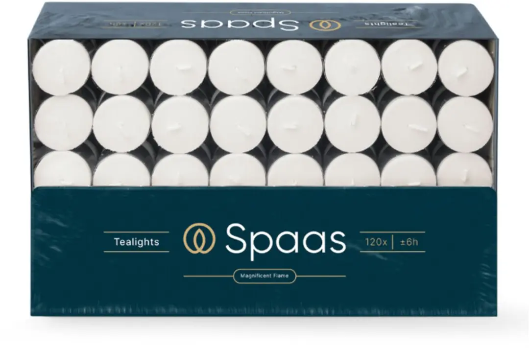 Spaas Theelichten Wit