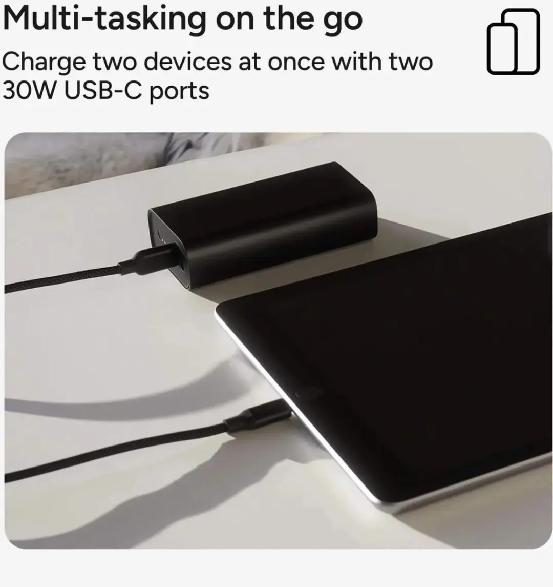 Mophie Powerstation 10.000 mAh Powerbank - 30W - Zwart - afbeelding 6 van 6