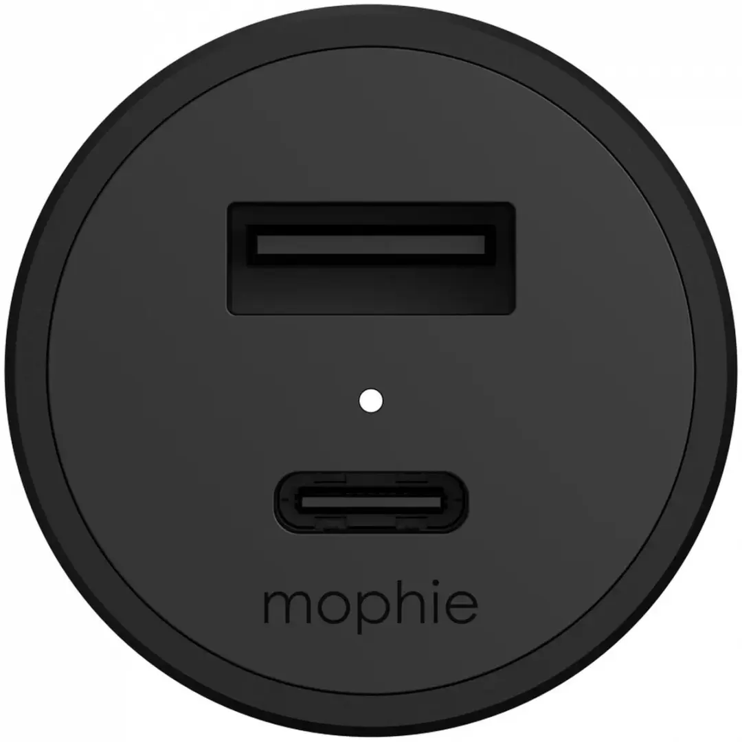 mophie Fast Charge Auto Snellader 42W - USB-C + USB-A - Zwart