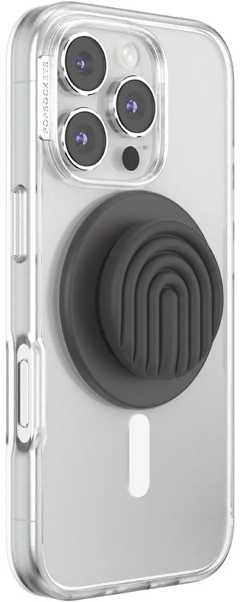 PopSockets PopGrip MagSafe Round Curves Slate - Zwart