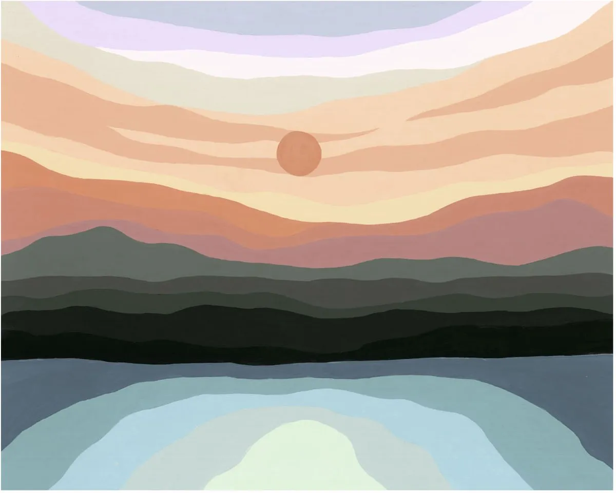 Ravensburger Minimalistisch Landschap Schilderen op Nummer - Multicolor