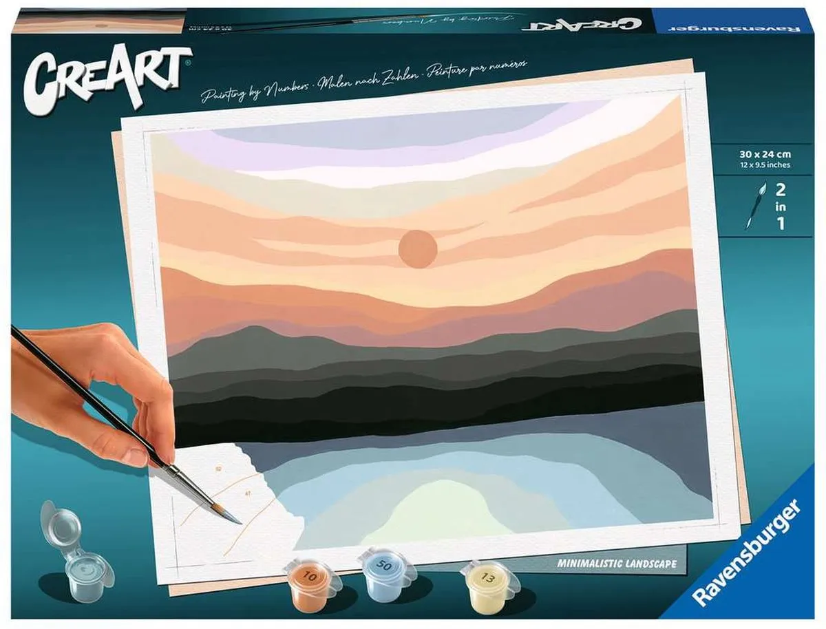 Ravensburger Minimalistisch Landschap Schilderen op Nummer