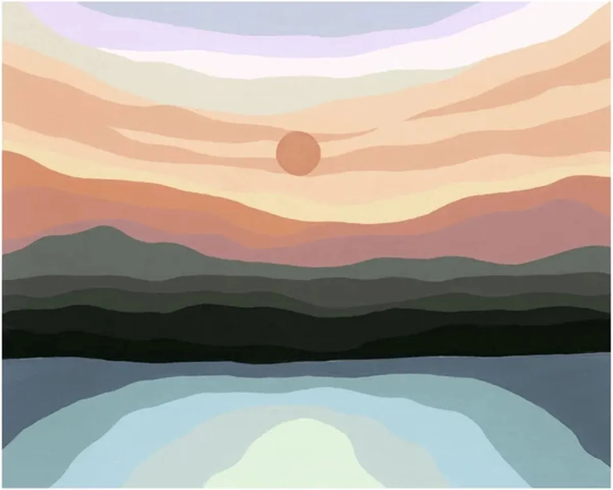 Ravensburger Minimalistisch Landschap Schilderen op Nummer - Multicolor