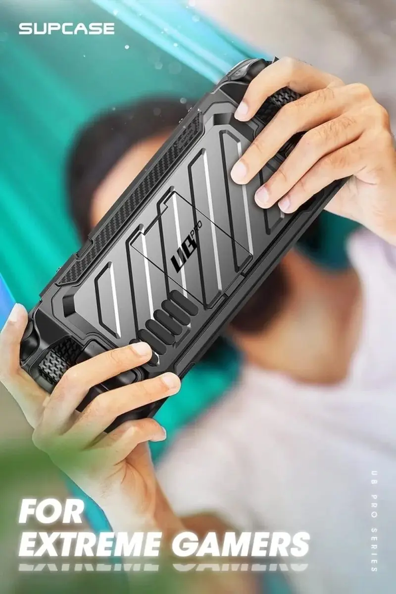 Supcase UB Pro Back-SPC-BK-DEK Hoesje - Steam Deck - Zwart