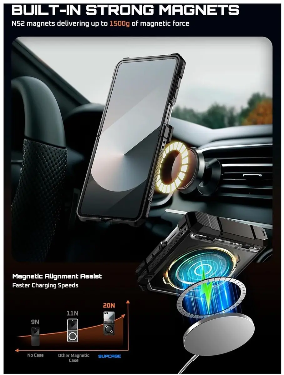 Supcase UB Grip Case Samsung Galaxy Z Flip 7 - Zwart - 13544