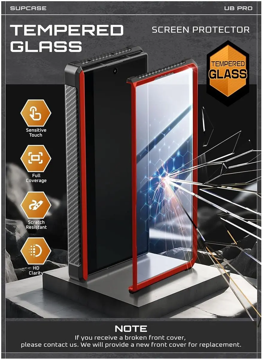 Supcase Unicorn Beetle Pro Hoesje - Samsung Galaxy Z Fold 7 - Rood