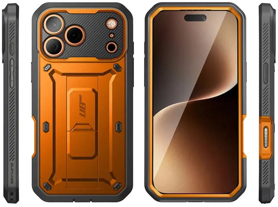 Supcase Unicorn Beetle Pro BACK-SPC-PRO-OG-17P iPhone 17 Pro Hoesje - Oranje