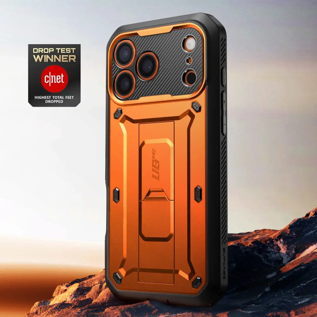 Supcase Unicorn Beetle Pro BACK-SPC-PRO-OG-17P iPhone 17 Pro Hoesje - Oranje