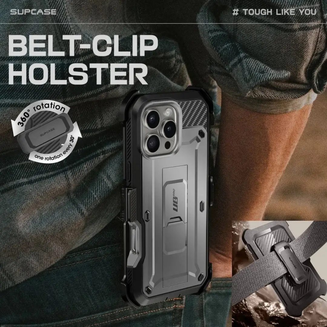 Supcase Unicorn Beetle Pro Hoesje iPhone 16 Pro Max - Grijs