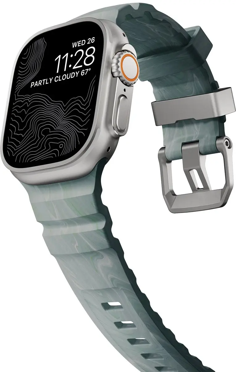 NOMAD Rocky Point Horlogeband - Groen - 45/46/49mm
