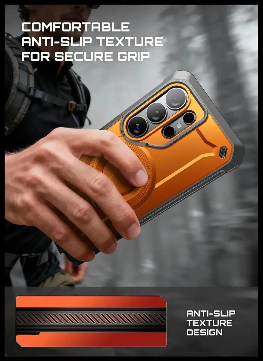 Supcase MagPro 14530 Hoesje Samsung Galaxy S26 Ultra - Oranje - afbeelding 6 van 6