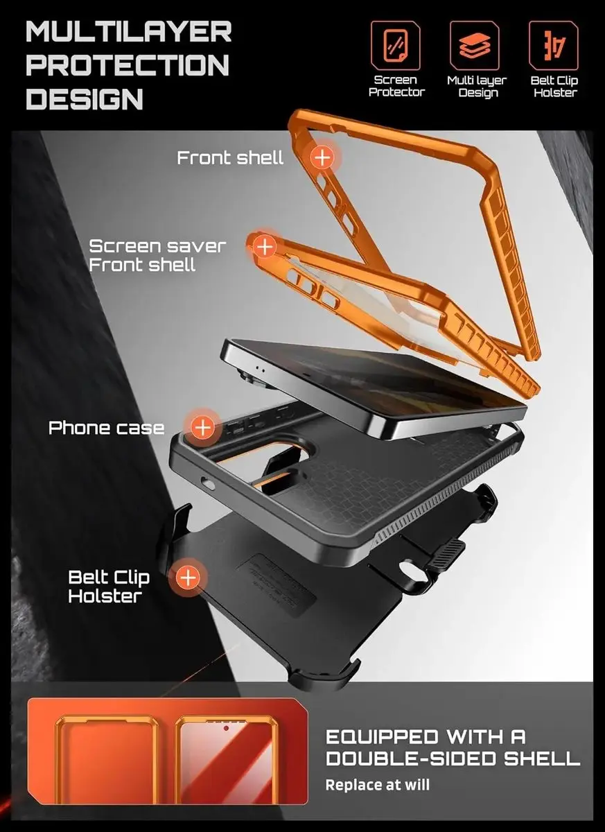 Supcase MagPro 14530 Hoesje Samsung Galaxy S26 Ultra - Oranje