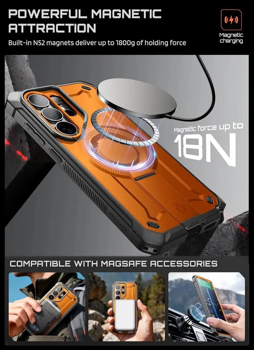 Supcase MagPro 14530 Hoesje Samsung Galaxy S26 Ultra - Oranje