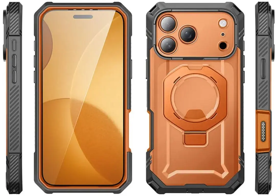 Supcase Unicorn Beetle Grip Pro BACK-SPC-GPRO-OG-17P - iPhone 17 Pro Hoesje - Oranje