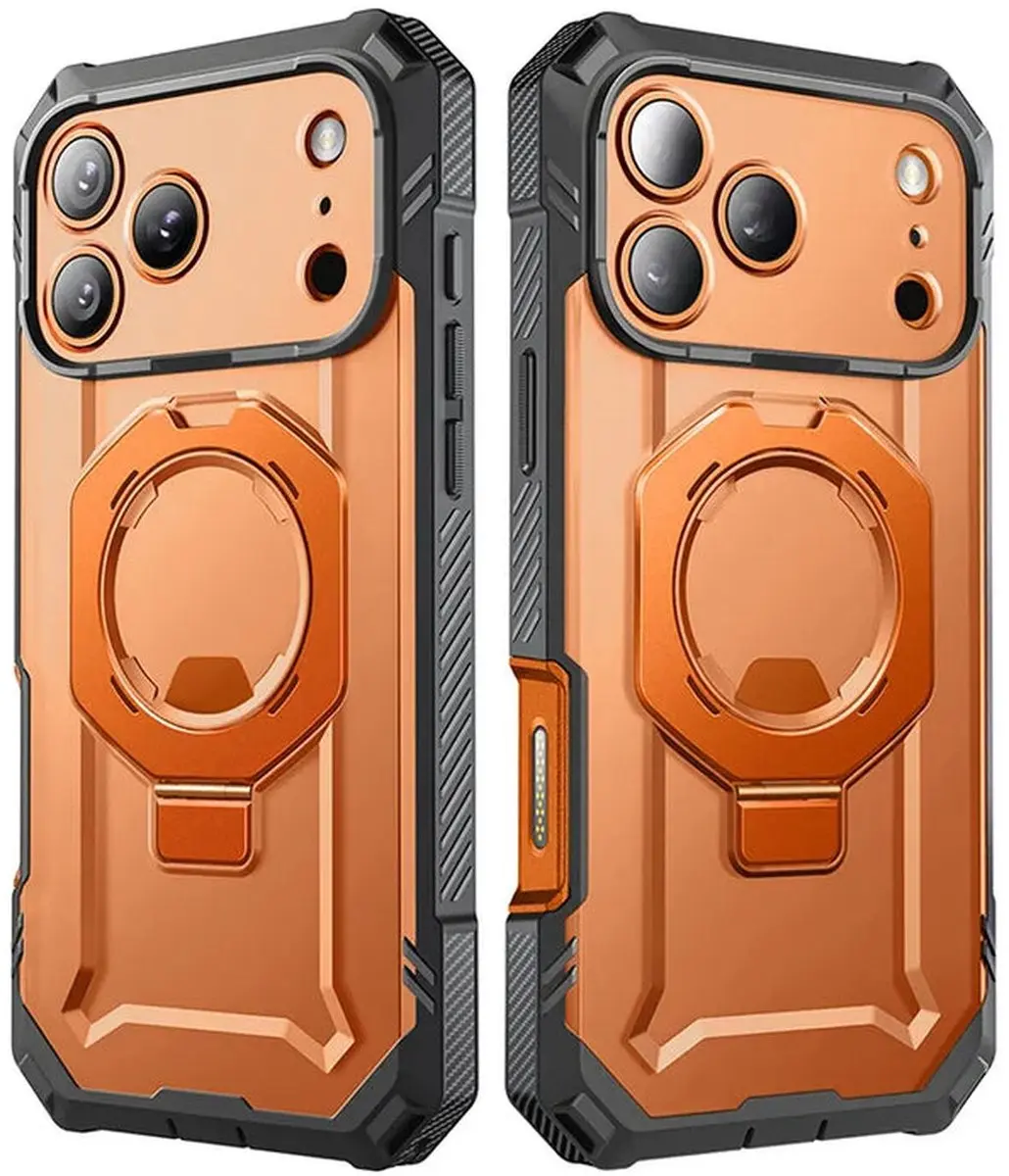 Supcase Unicorn Beetle Grip Pro BACK-SPC-GPRO-OG-17P - iPhone 17 Pro Hoesje - Oranje