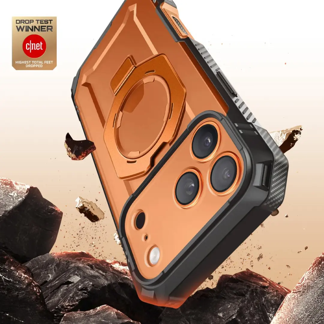Supcase Unicorn Beetle Grip Pro BACK-SPC-GPRO-OG-17P - iPhone 17 Pro Hoesje - Oranje