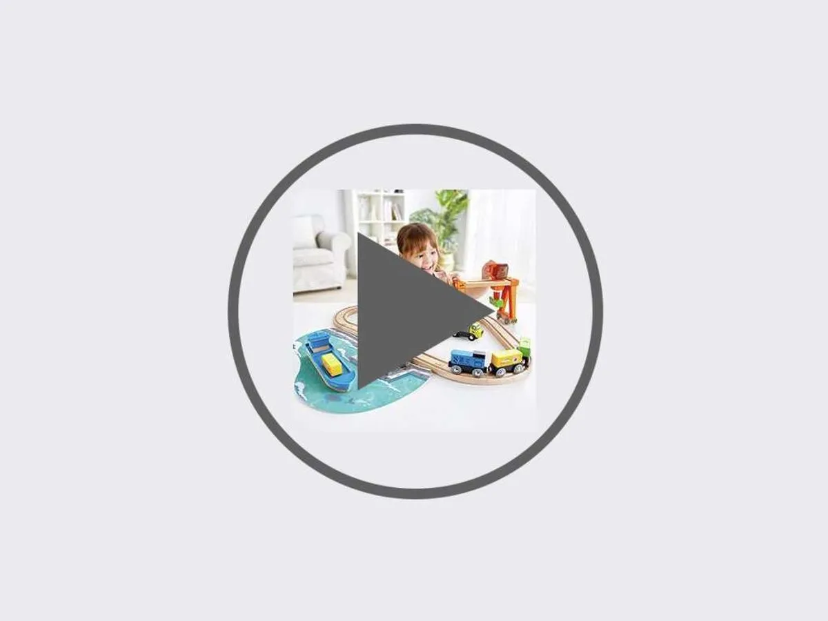 Hape E3791 Havenset Tillen en Laden - Multicolor