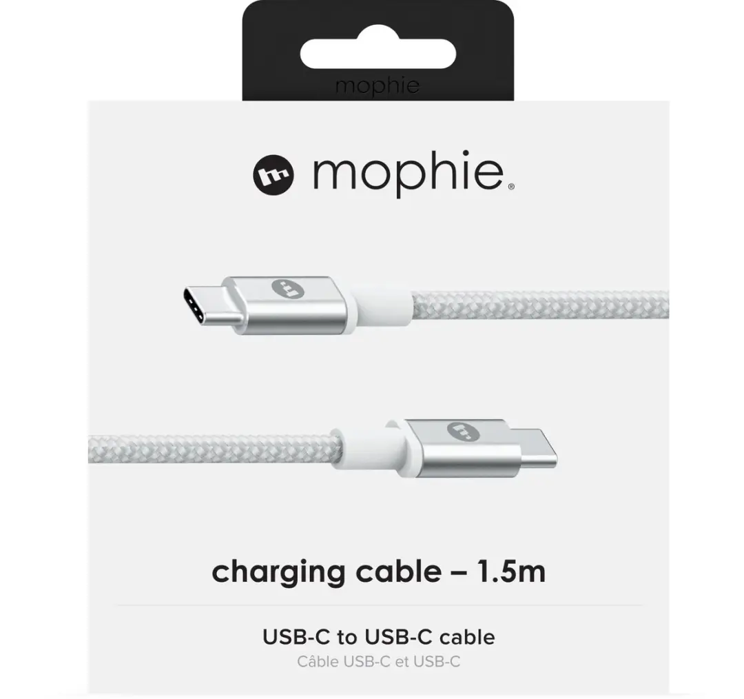 mophie USB-C Kabel 1.5m Wit - afbeelding 2 van 6