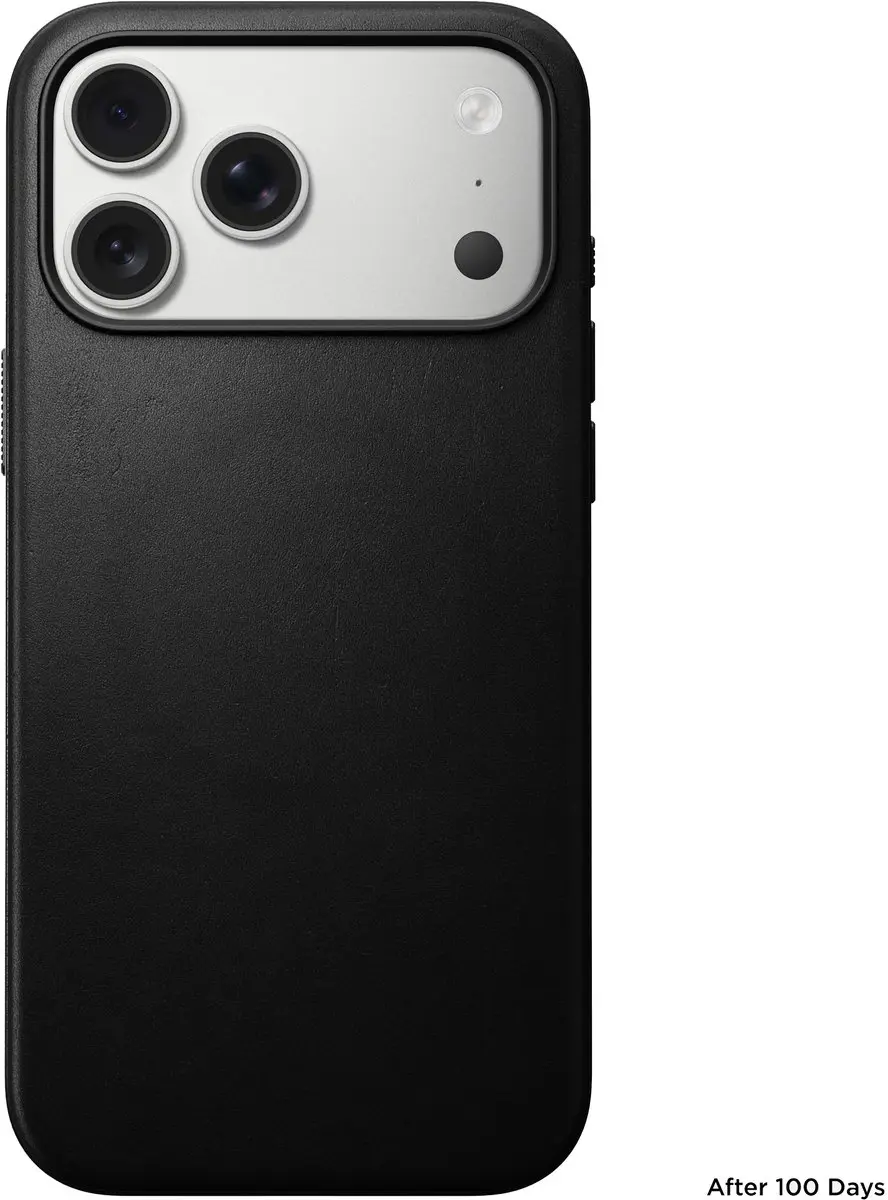 NOMAD Modern Lederen Hoesje iPhone 17 Pro Max 114656114040 - Zwart
