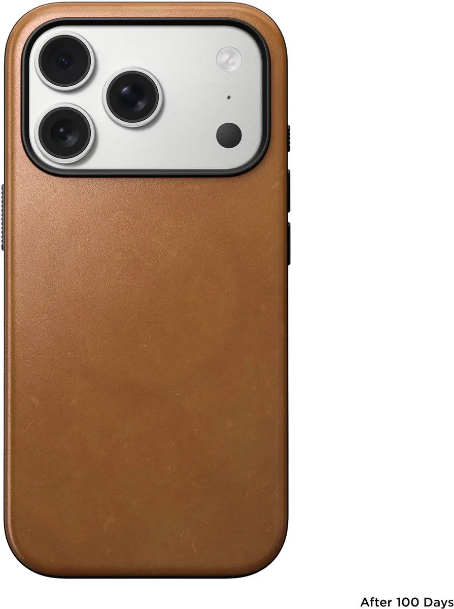 NOMAD Modern Lederen Hoesje iPhone 17 Pro 114654118I8I - Bruin