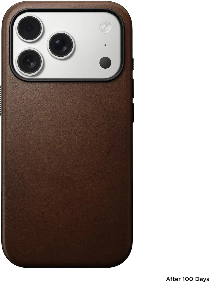 NOMAD Modern Lederen Hoesje iPhone 17 Pro - Bruin - MPN 114657114080