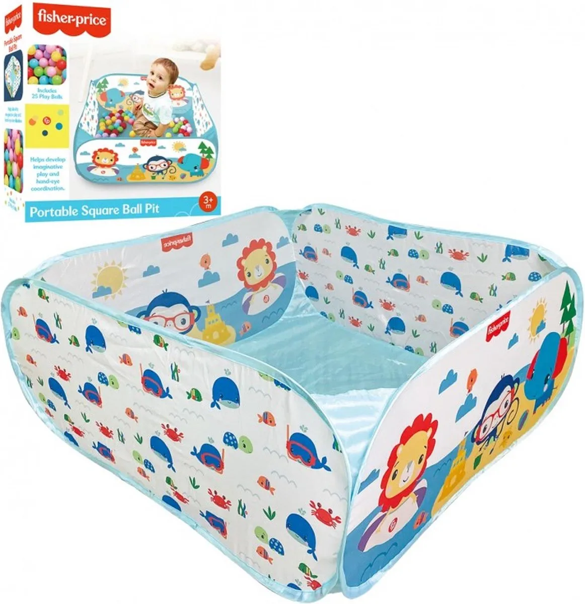 Fisher Price Ballonbak - 25 Ballen Veelkleurig