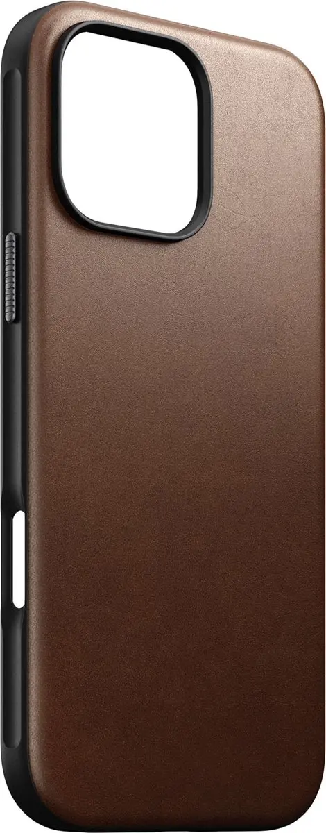 NOMAD NM01692485 Hoesje iPhone 16 Pro Max - Echt Leer Bruin
