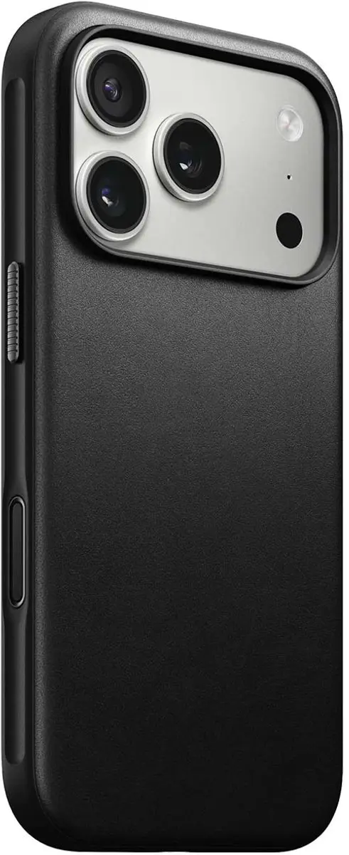NOMAD Modern Lederen Hoesje iPhone 17 Pro 114657114040 - Zwart