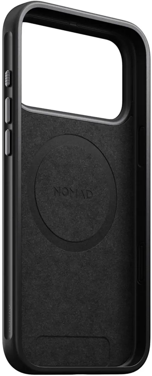 NOMAD Modern Lederen Hoesje iPhone 17 Pro 114657114040 - Zwart