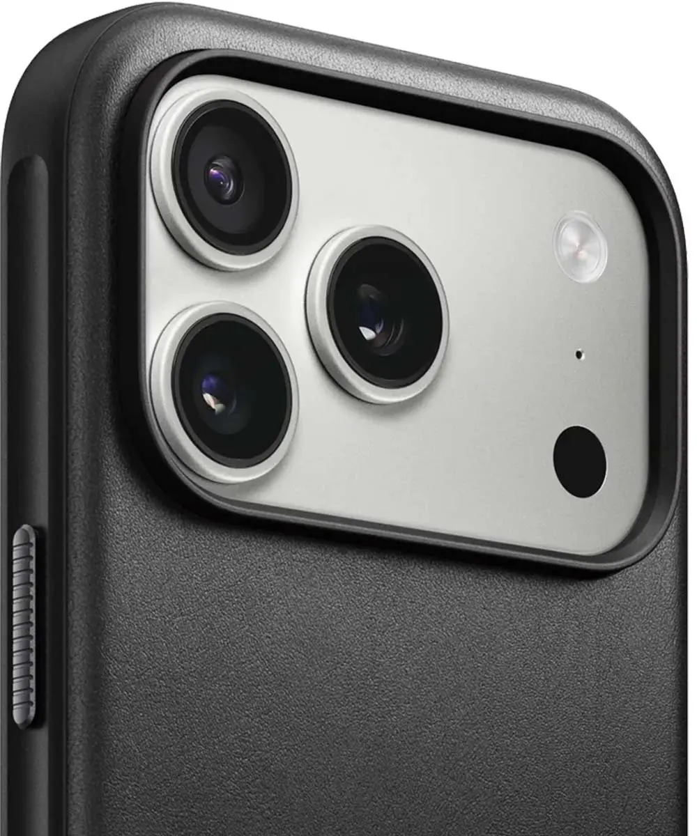 NOMAD Modern Lederen Hoesje iPhone 17 Pro 114657114040 - Zwart