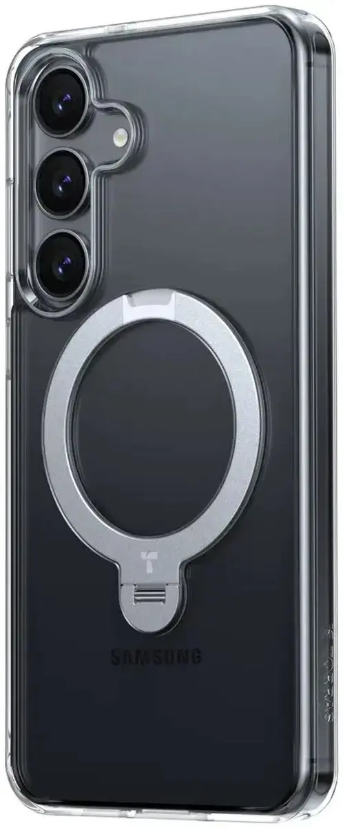 Torras UPro Ostand Spin Hoesje CM63131 - Transparant - afbeelding 6 van 6