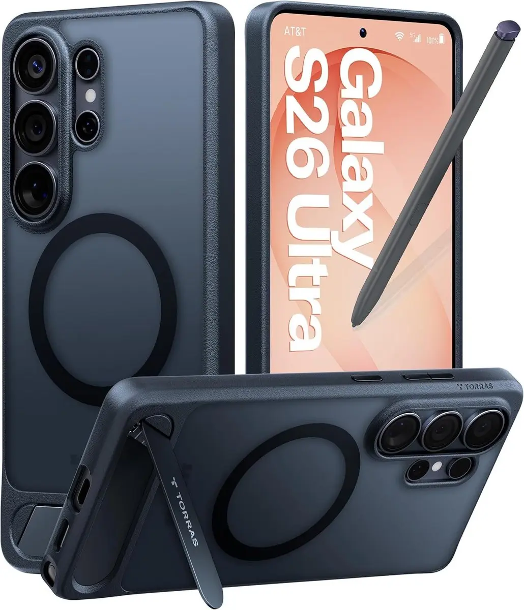 TORRAS Ostand Magnetic Hoesje geschikt voor Samsung Galaxy S26 Ultra
