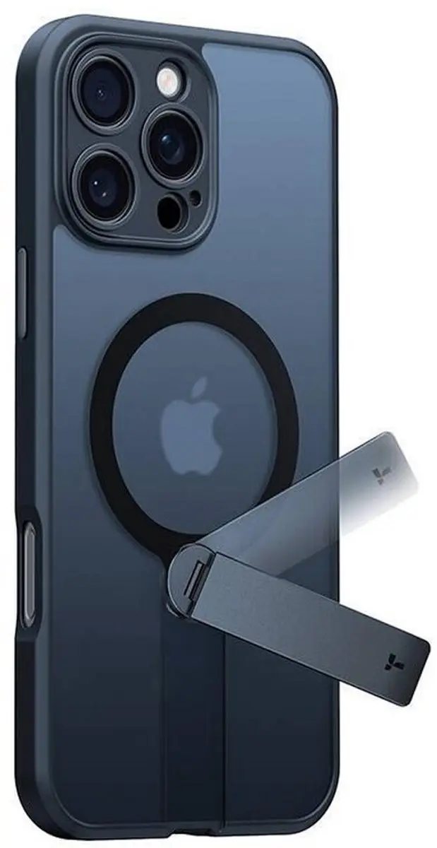 Torras UPro Pstand Spin Hoesje iPhone 16 Pro - Zwart