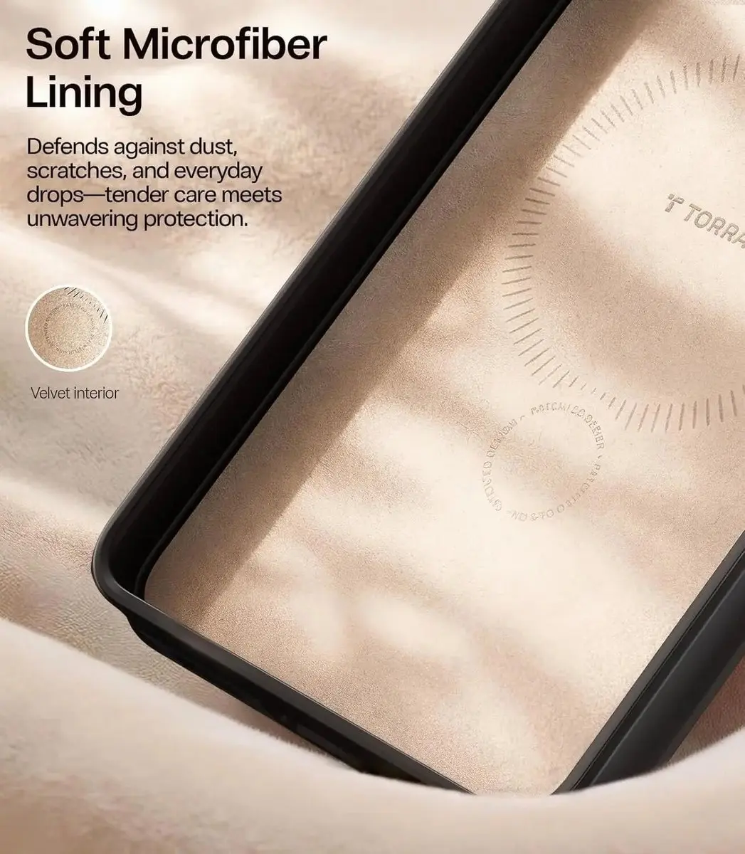 Torras Ostand Q Pro Leather Hoesje - Samsung Galaxy S26 Ultra - MagSafe - Zwart - afbeelding 6 van 6