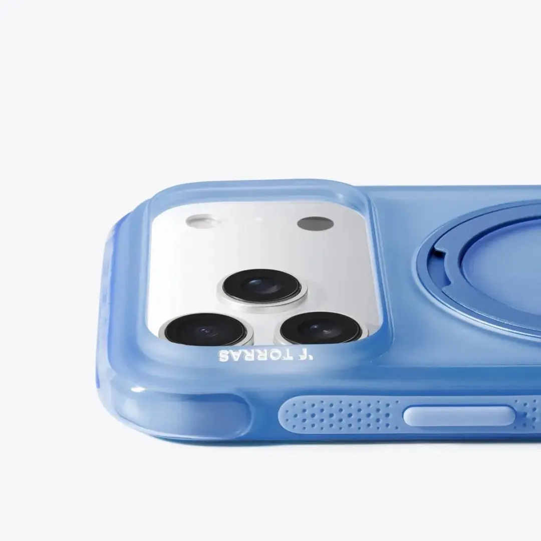 Torras O3 Air Spin Hoesje iPhone 17 Pro Max - Blauw