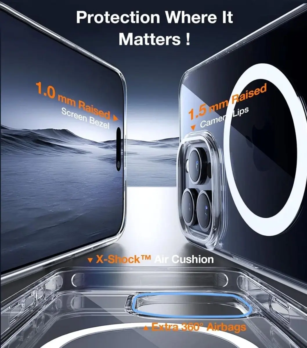 Torras UPro Pstand Hoesje iPhone 15 Pro - X00FX0387 - Transparant