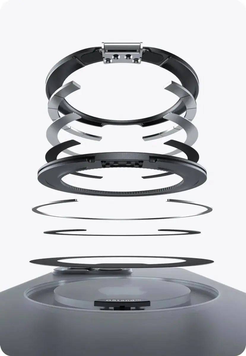 Torras Ostand O3 Air Spin Hoesje iPhone 17 Pro Max - Paars