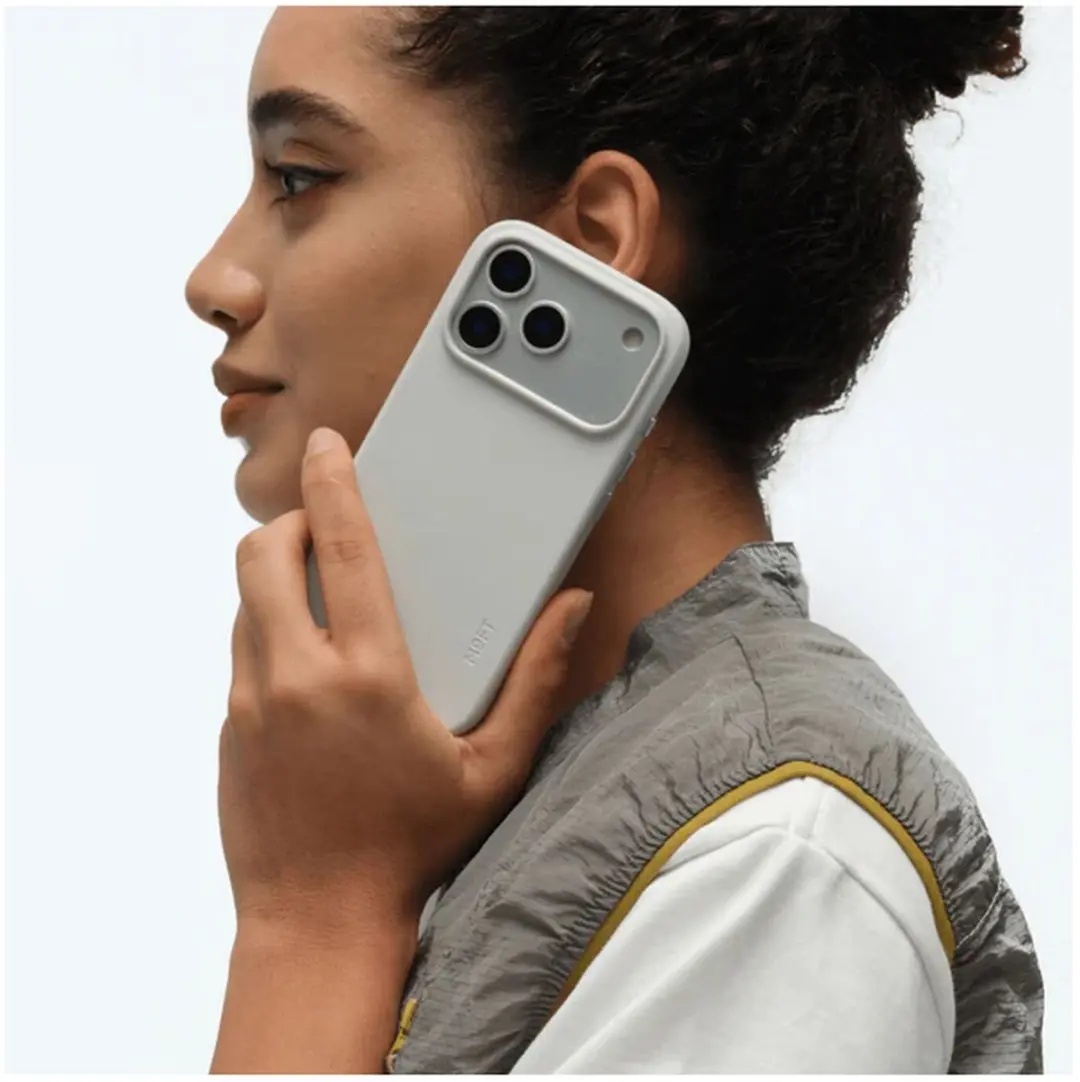 MOFT Vegan Leer Hoesje iPhone 17 Pro Max - MagSafe - Grijs