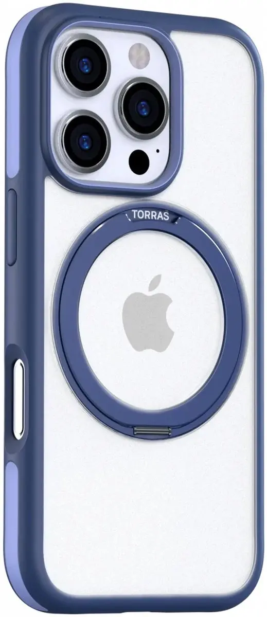 Torras UPRO Ostand R Fusion Hoesje iPhone 16 Pro Max - Blauw