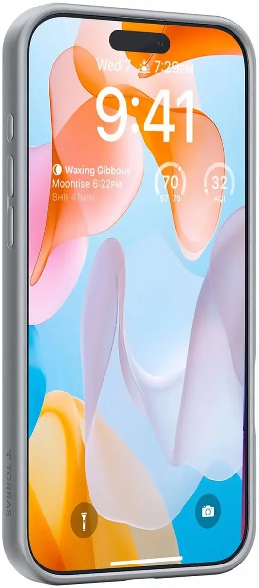Torras UPro Ostand Pro Hoesje iPhone 16 Pro - Grijs