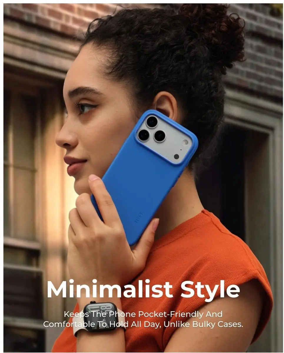 MOFT Vegan Leer Hoesje iPhone 17 Pro Max - Blauw - MagSafe