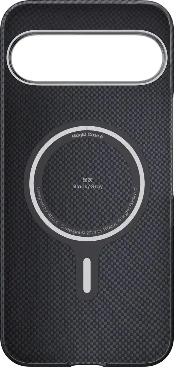 Pitaka MagEZ 6 Hoesje Google Pixel 9 Pro XL - Aramidevezels 600D - Zwart