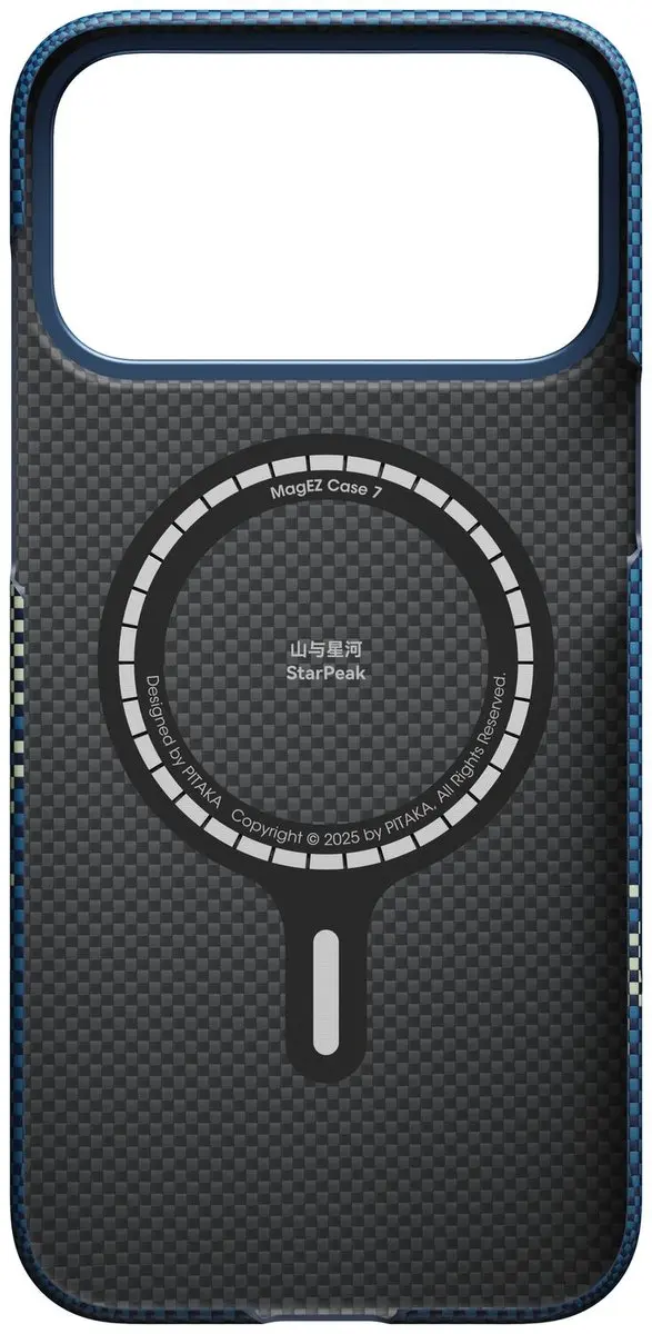 Pitaka Ultra-Slim Hoesje iPhone 17 Pro Max - 600D Aramidevezel - Milky Way - afbeelding 6 van 6