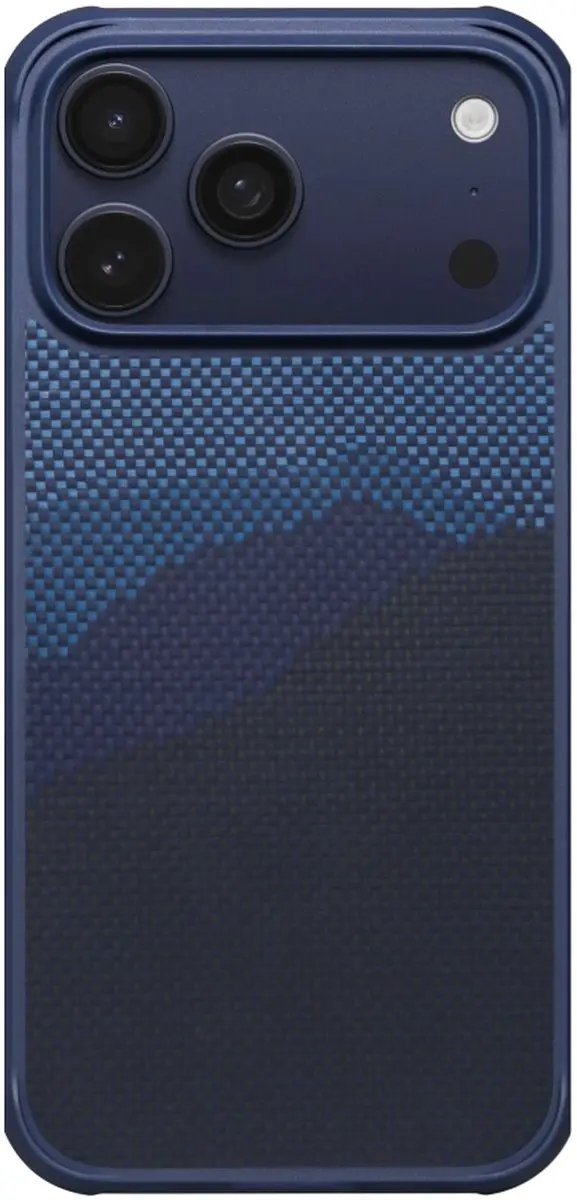 Pitaka Cairn Hoesje iPhone 17 Pro Max - Aramidevezel 600D - Blauw Horizon - afbeelding 6 van 6