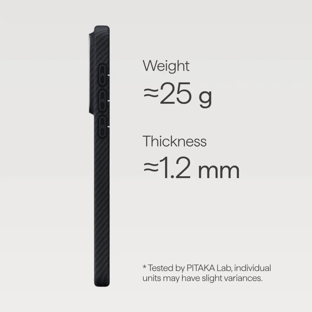 Pitaka Edge Case Samsung Galaxy S26 - 600D Aramidevezel - Zwart