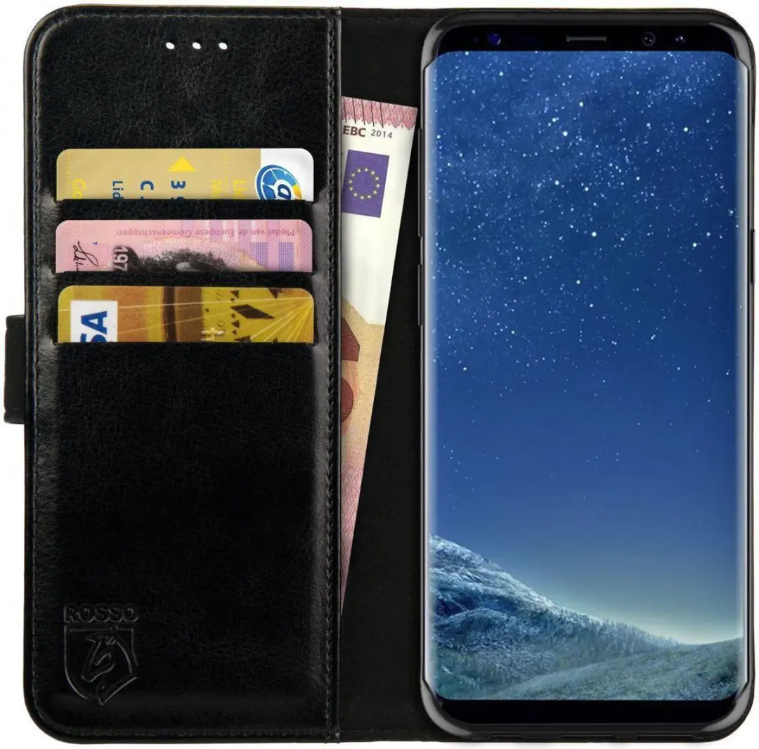 Rosso Element Book Case Wallet Hoesje Geschikt voor Samsung Galaxy S8 Plus