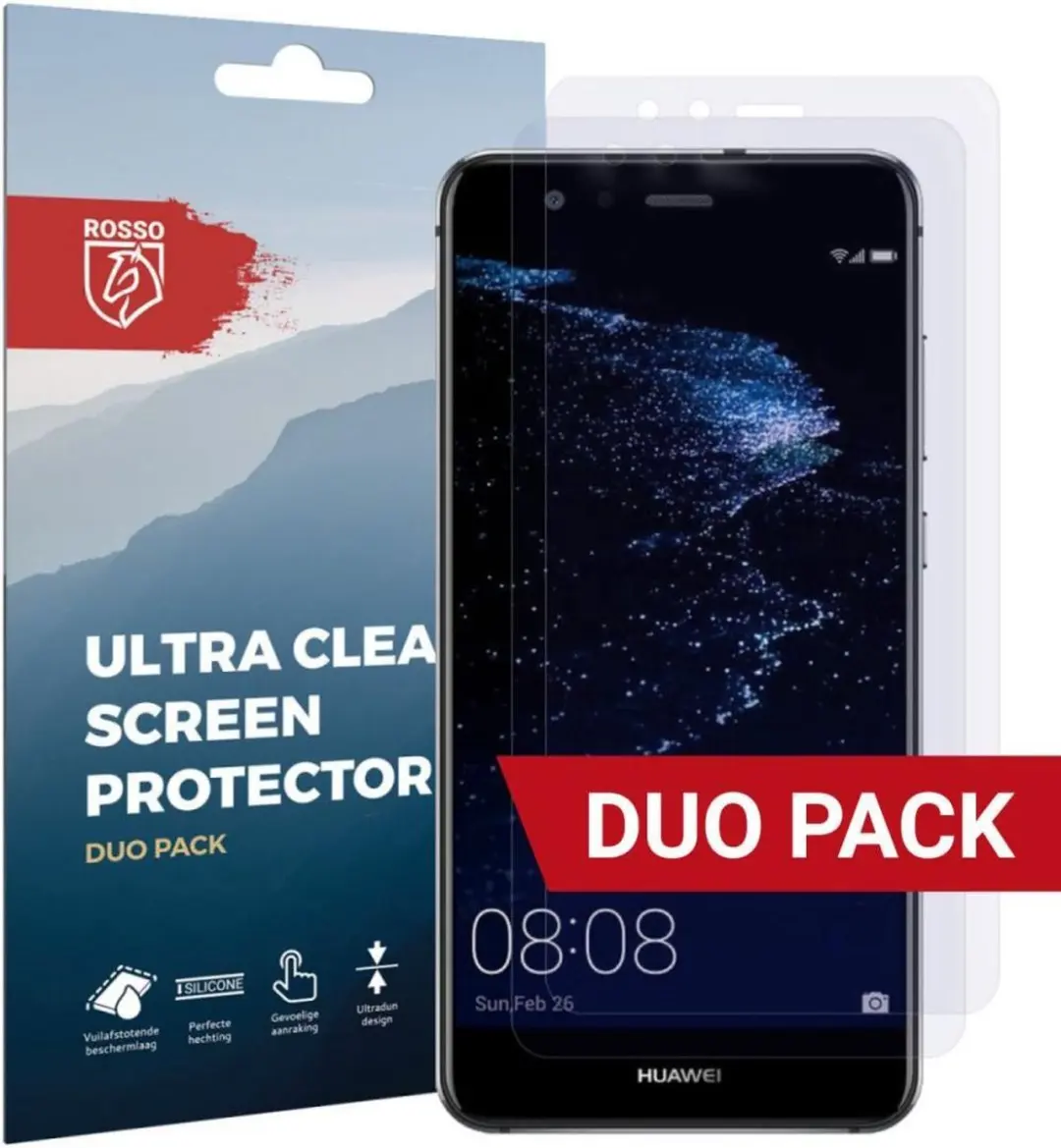 Rosso Screen Protector Ultra Clear voor Huawei P10 Lite