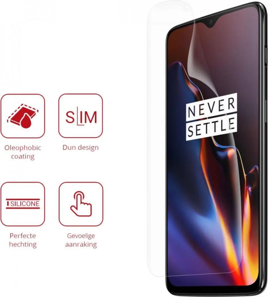 Rosso Screen Protector Ultra Clear - 2 Stuks - OnePlus 6T