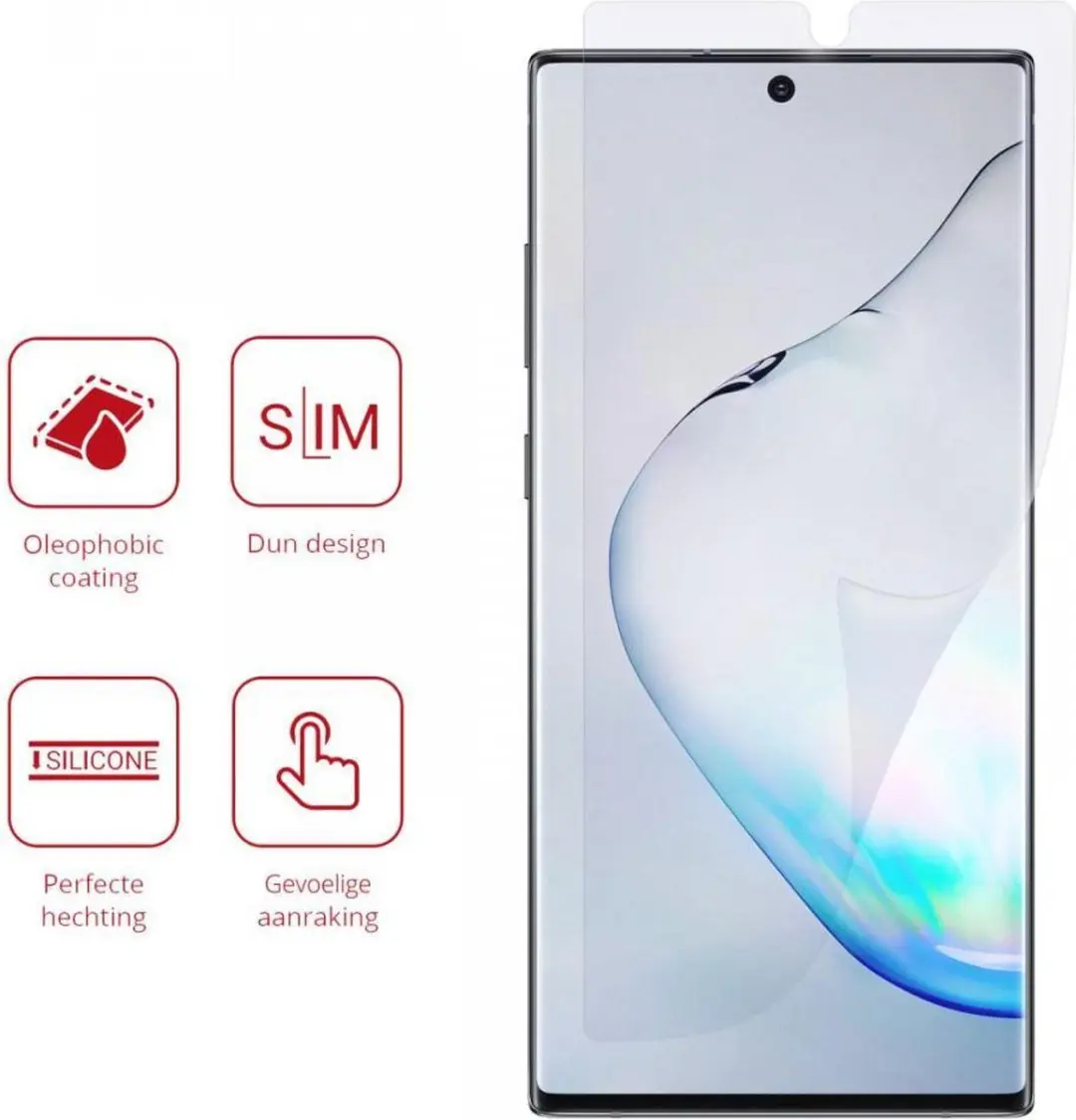 Rosso Screen Protector Ultra Clear - Samsung Galaxy Note 10 Plus - 2 Stuks